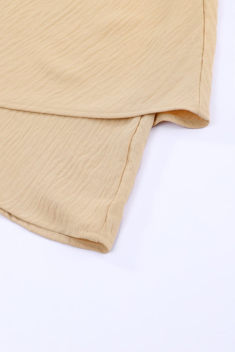 Layered Elastic Waist Shorts - Bottoms
